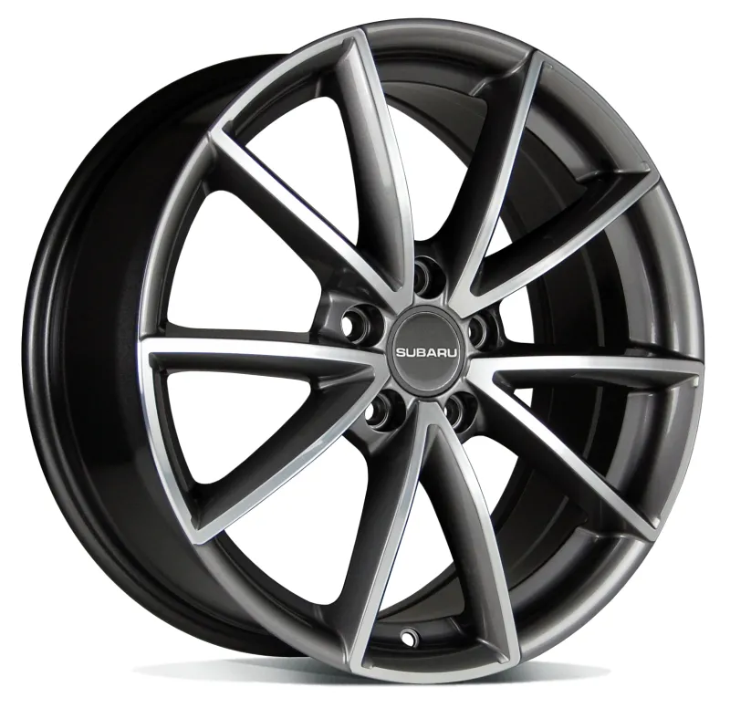 Kergmetallvelg, 18x7JJ offset 55  Titanium Polished