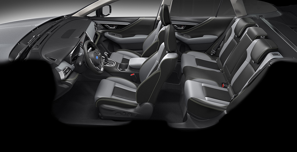 Subaru Outback Field vastupidava, vetthülgava StarTex-kattega istmetel.