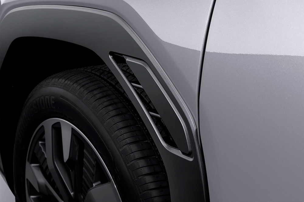 Aerodünaamiline disain Subaru rattakoobaste ümber – väikesed detailid vähendavad õhutakistust ning aitavad kaasa väiksemale kütusekulule ja suuremale stabiilsusele suurematel kiirustel.